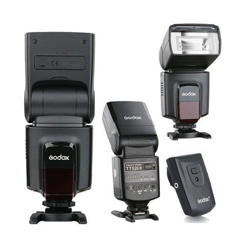 TT520 II Camera Flash With Wireless Trigger - Black
